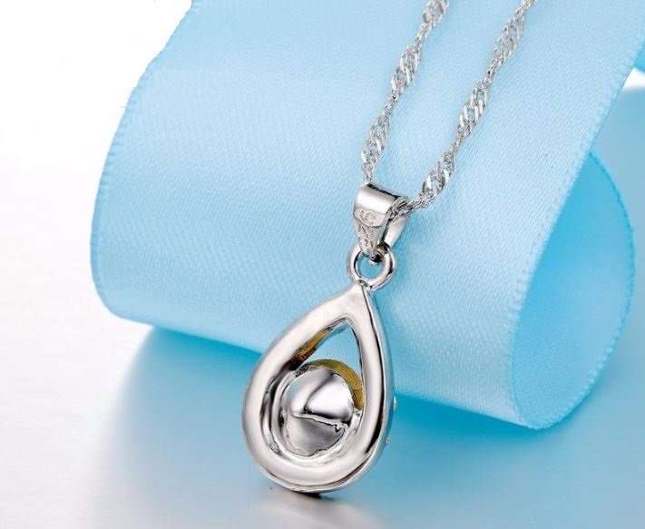 Elegant 925 Sterling Silver Cubic Zirconia Water Drop Jewelry Set in Complimentary Gift Box