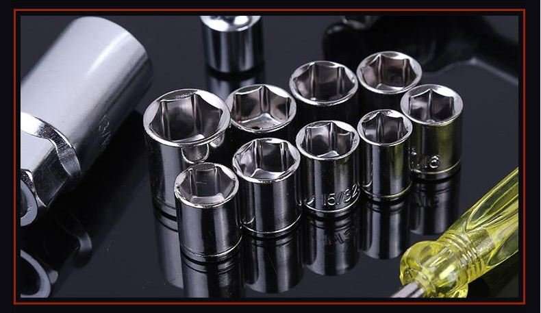 40 Piece Combination Socket Wrench Set - All You Need, Compact in a Case