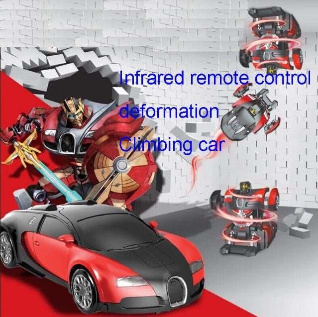 Large Buggati Remote Control Bumblebee TRANSFORMER Car, Transforms in 1 Button - With Music & Lights