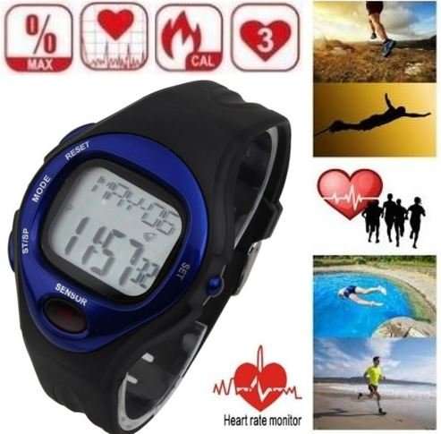 Fitness Sport Watch - Calculate Calories Burned, Pulse Heart Rate, Time, Stopwatch, Alarm etc.