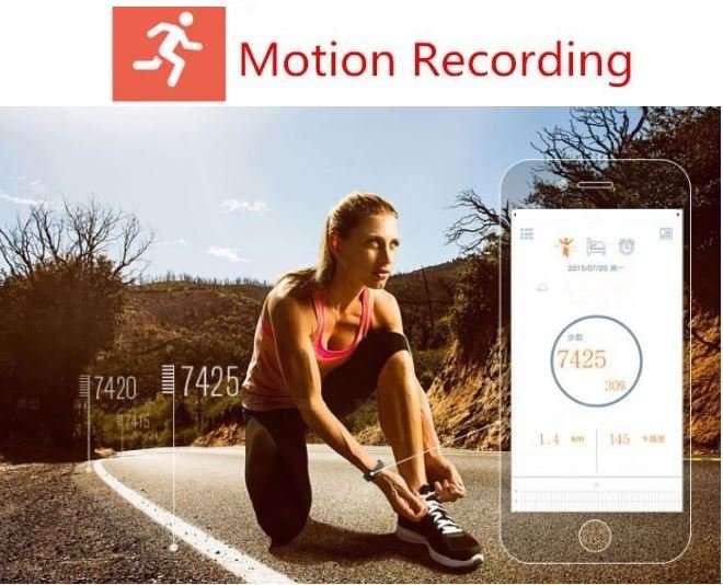 Bluetooth Smartwatch & Fitness Bracelet with Pedometer for Samsung & Android Phones BLUE