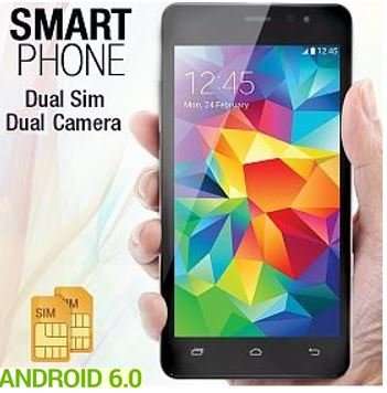 QUAD CORE, ANDROID 6.0, 8GB, 1GB Ram, 3G Smartphone - Dual Sim, 5MP Camera, G Sensor, GPS etc