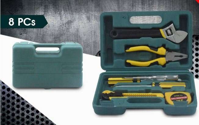 8 Piece Combination Tool Set - Quality Tools All Compact in a Case