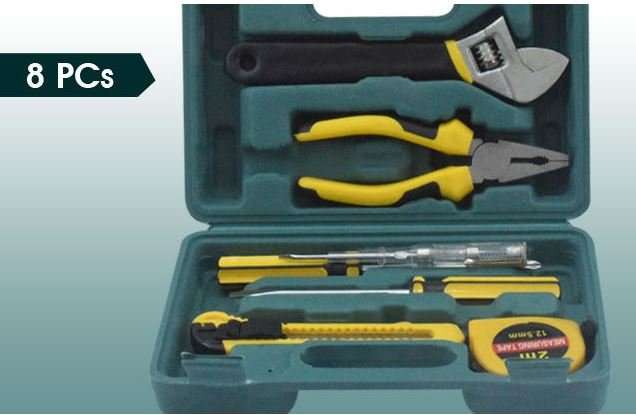 8 Piece Combination Tool Set - Quality Tools All Compact in a Case