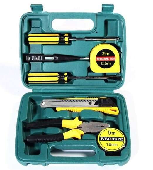 8 Piece Combination Tool Set - Quality Tools All Compact in a Case