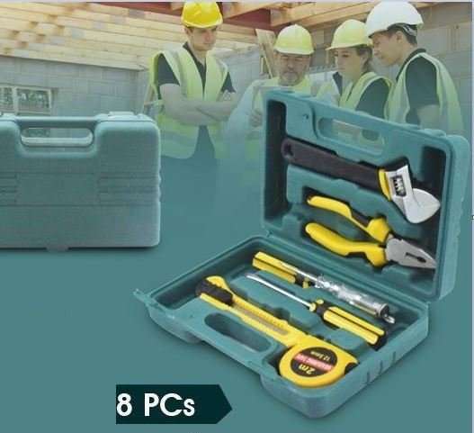 8 Piece Combination Tool Set - Quality Tools All Compact in a Case