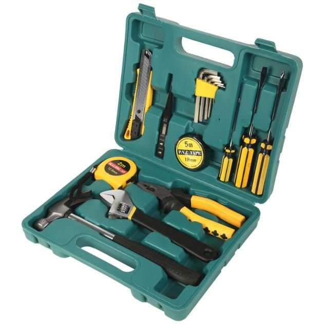 16 Piece High Quality Carbon Steel Combination Tool Set - Compact in a Case
