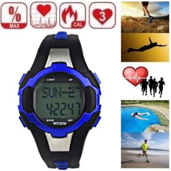 Fitness Sport Watch - Calculate Calories Burned, Pulse Heart Rate, Time, Stopwatch, Alarm etc.