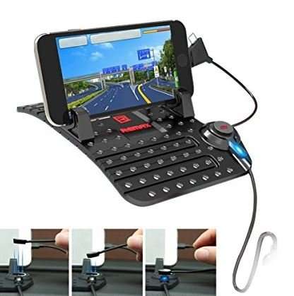 Super Flexible Car Charge Mount Holder - Charge Port, Micro USB 2 in 1 Connector