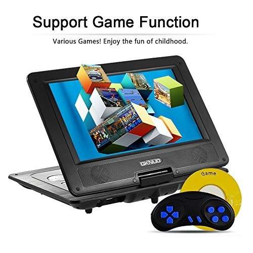 3D 9.8" Portable Colour EVD with TV Player, FM Radio, Card Reader, USB, 300 FREE GAMES and lots more