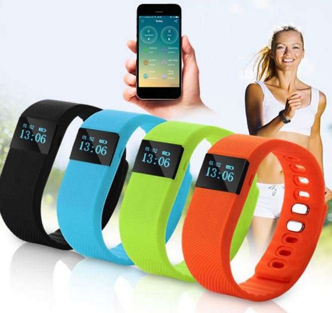 Bluetooth Smartwatch & Fitness Bracelet with Pedometer for Samsung & Android Phones - 4 Colours