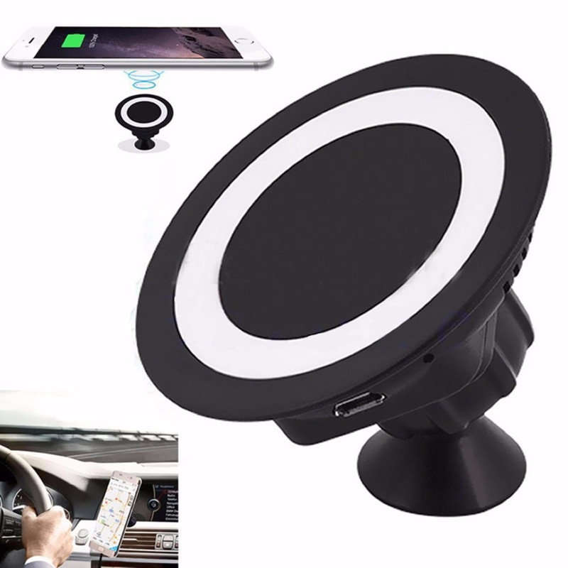 360 Degree Rotating Wireless Car Charger For Android Phones & Tablets
