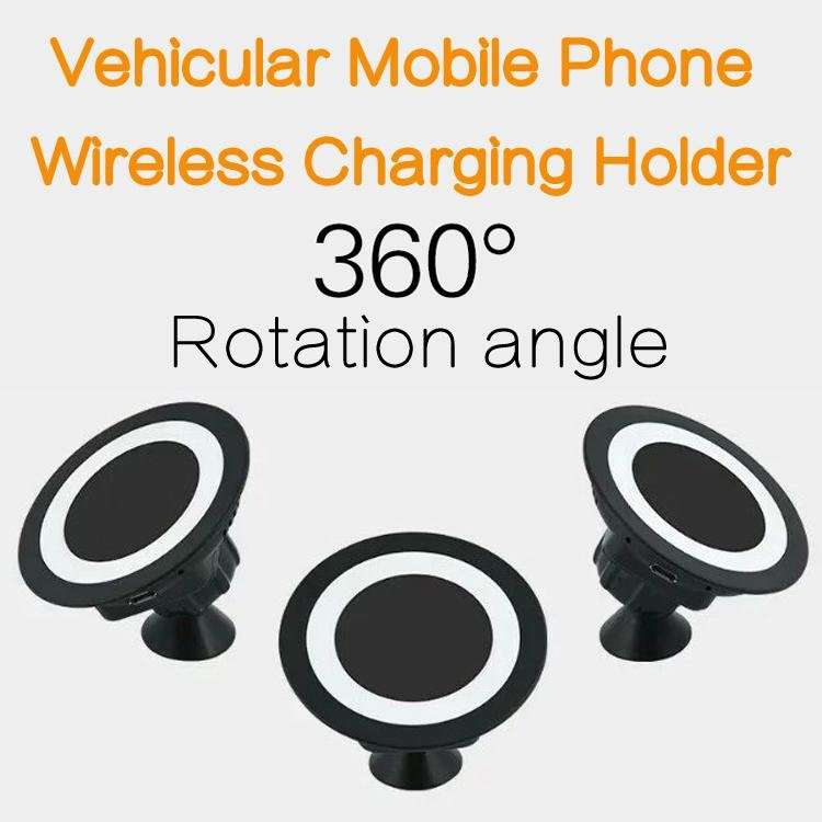 360 Degree Rotating Wireless Car Charger For Android Phones & Tablets
