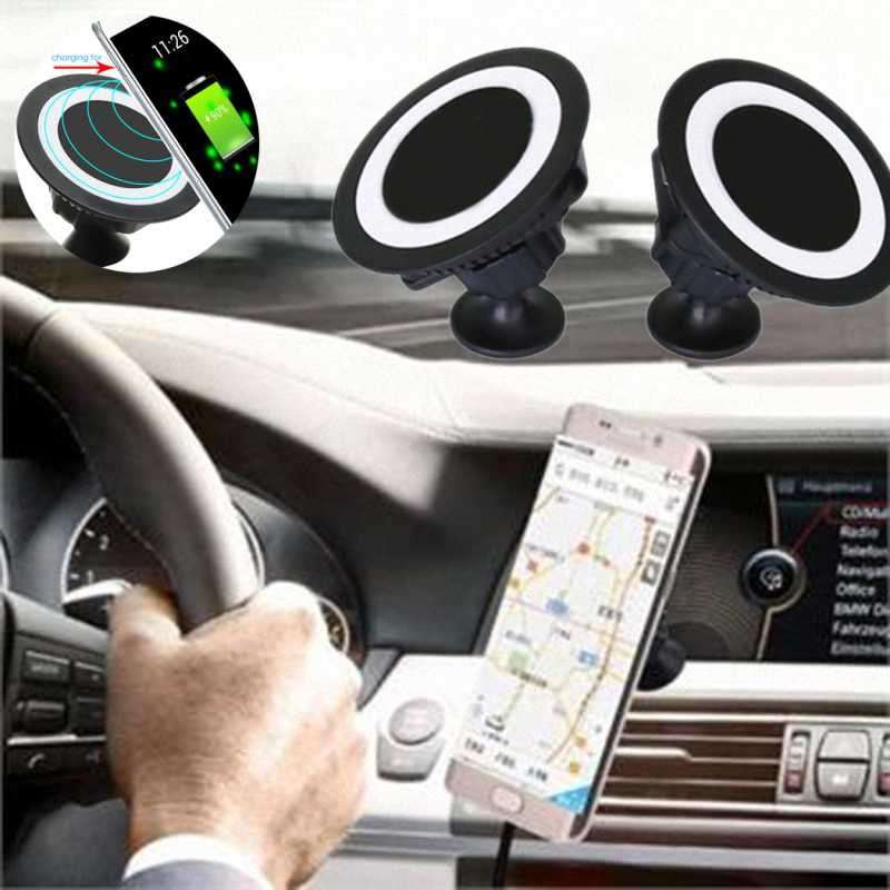 360 Degree Rotating Wireless Car Charger For Android Phones & Tablets