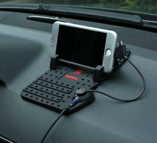 Super Flexible Car Charge Mount Holder - charge Port, Micro USB 2 in 1 Connector