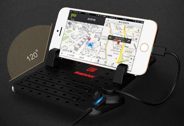 Super Flexible Car Charge Mount Holder - charge Port, Micro USB 2 in 1 Connector