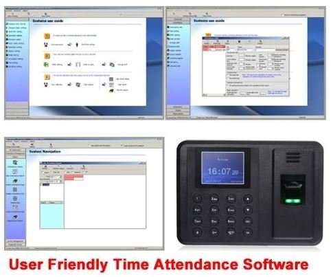 2.8" Bio-metric Fingerprint & Code Time Attendance System, Colour Display & Complete Software