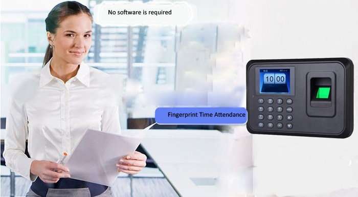 2.8" Bio-metric Fingerprint & Code Time Attendance System, Colour Display & Complete Software