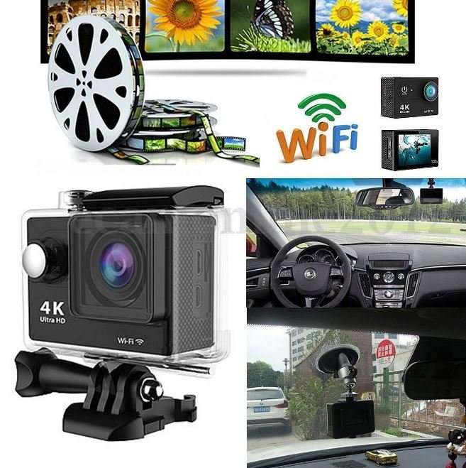 4K Ultra HD WIFI Action Sport DVR & Camera - HDMI, Waterproof, 170 Degree Wide Angle Lens & More