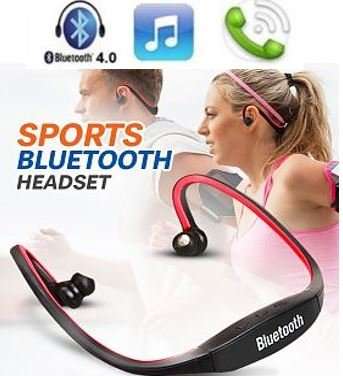 Stereo Sport Bluetooth Wireless Headset and MP3 Player with USB Port for Android & iPhone