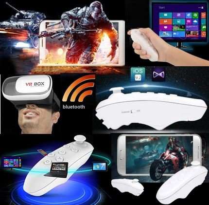 Wireless Bluetooth Remote Control & Game Handle Shutter - Android / IOS / PC