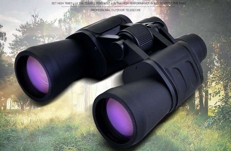 Binoculars - High Resolution, Excellent Focus, Wide Angle, Titanium Paint including Carry Case