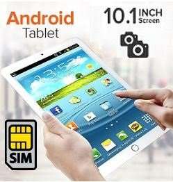 WOW!!! 10.1" Telefunken Quad Core Android 5.1 Phone Tablet, 8GB, 3G, WI-FI, GPS, Sim, Dual Cameras