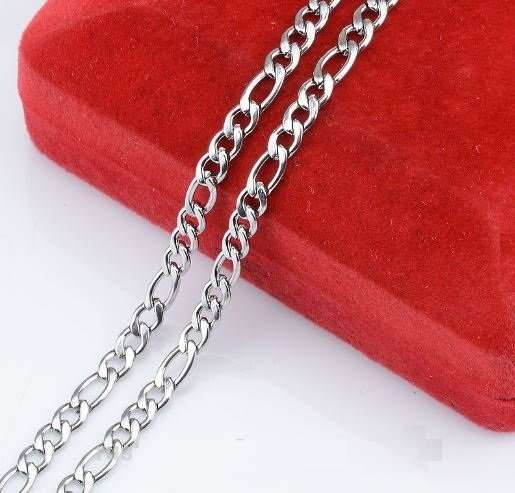 Elegant Stainless Steel Link Chain Necklace for Men in Complimentary Gift Box
