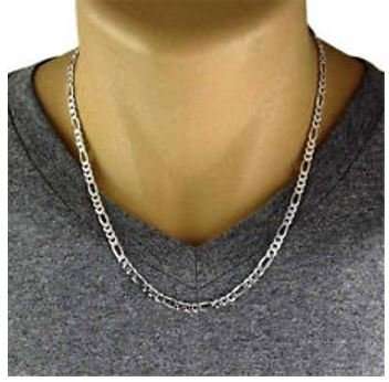 Elegant Stainless Steel Link Chain Necklace for Men in Complimentary Gift Box