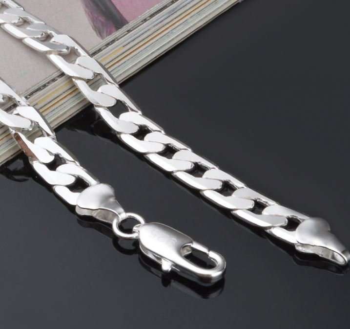 Elegant Stainless Steel Link Chain Necklace for Men in Complimentary Gift Box