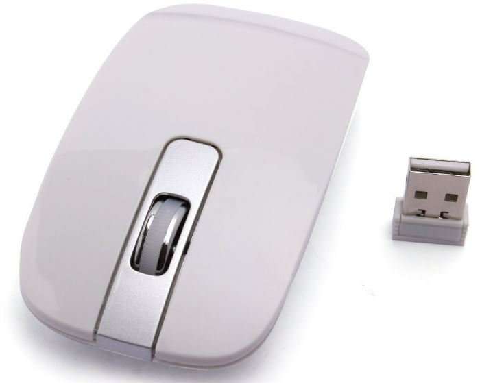 Super Slim 2.4 Ghz Wireless Keyboard, Mouse, Silicone Protective Skin & USB Receiver Combo