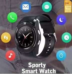 NEW Sporty Smart Watch Phone, SIM CARD, Bluetooth, Camera, Sleep Monitor, SD Card, Pedometer etc.