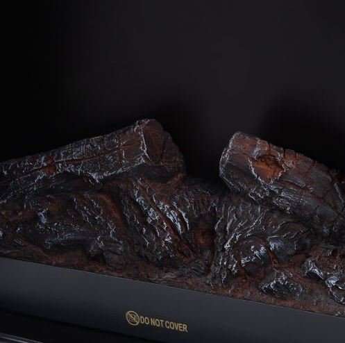 2000W Electric Fireplace Heater - Real Log Fire Effect With NO Mess OR Fuss