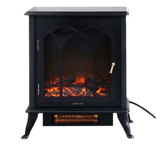2000W Electric Fireplace Heater - Real Log Fire Effect With NO Mess OR Fuss