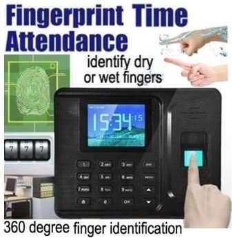 2.8" Bio-metric Fingerprint & Code Time Attendance System, Colour Display & Complete Software