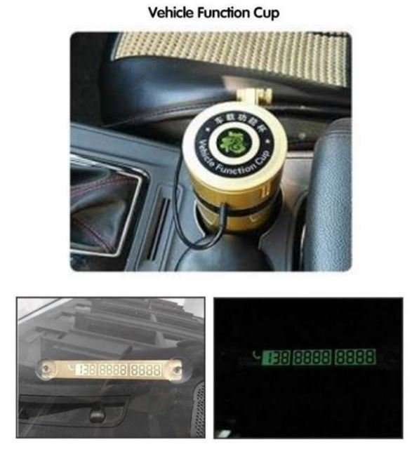 Multi-Function Vehicle Cup - 5V USB Interface, Phone Support, Self Purifier, Tissue cup, Fragrance