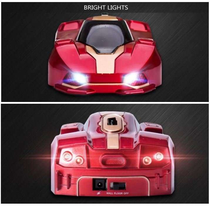 Wall Climber Remote Control Car - 360 Degree, Strong Suction - Walls, Floors, Windows, Ceiling etc.