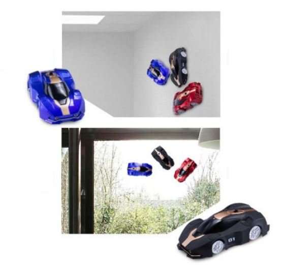 Wall Climber Remote Control Car - 360 Degree, Strong Suction - Walls, Floors, Windows, Ceiling etc.