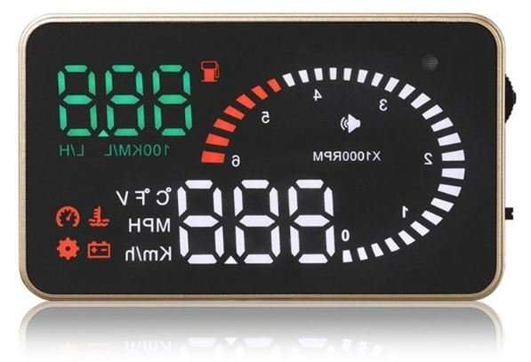 X6 HD LED Car HUD Head up Display Projector, OBDII Interface, Show Speed, Fuel Consumption, Temp....