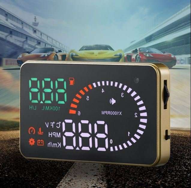X6 HD LED Car HUD Head up Display Projector, OBDII Interface, Show Speed, Fuel Consumption, Temp....