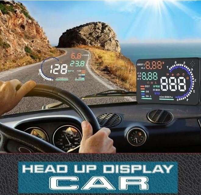 X6 HD LED Car HUD Head up Display Projector, OBDII Interface, Show Speed, Fuel Consumption, Temp....