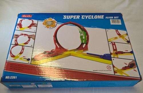 Track Racer Racing Car Set - Includes 2 Car Pushers, 4 Piece Tracks, Mini Cars & Accessories