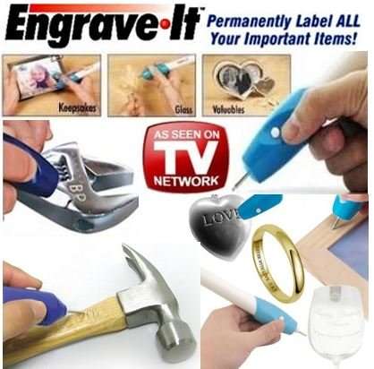 Engrave-It - The Fast, Easy Way to Permanently Label ALL Your Important Items on Almost Any Material
