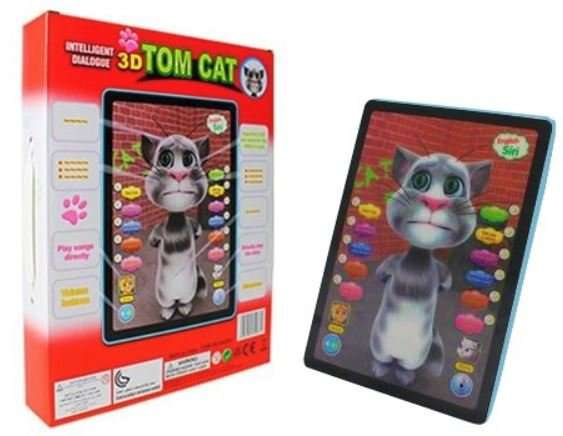 Kids Talking Tom Tablet - Answer questions, Repeat after you, Sing Songs, Tell Stories etc.
