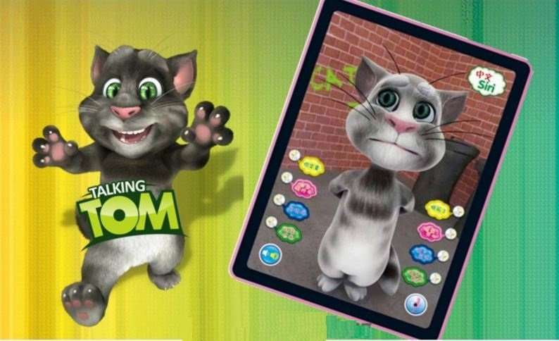 Kids Talking Tom Tablet - Answer questions, Repeat after you, Sing Songs, Tell Stories etc.