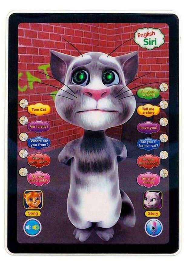 Kids Talking Tom Tablet - Answer questions, Repeat after you, Sing Songs, Tell Stories etc.