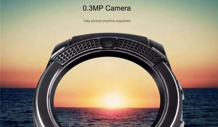 V8 Sporty Smart Watch Phone, SIM CARD, Bluetooth, Camera, Sleep Monitor, SD Card, Pedometer etc.