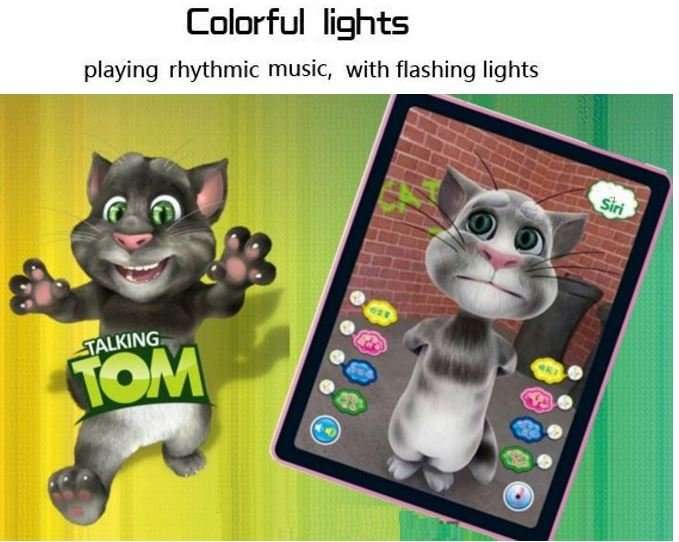 Kids Talking Tom Tablet - Answer questions, Repeat after you, Sing Songs, Tell Stories etc.