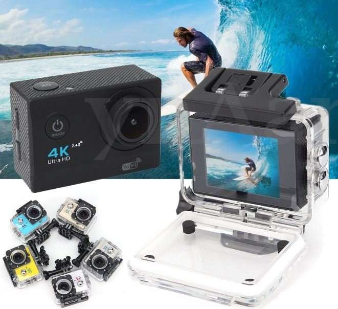 4K Ultra HD WIFI Action Sport DVR & Camera With REMOTE- HDMI, Waterproof, 170 Degree & More