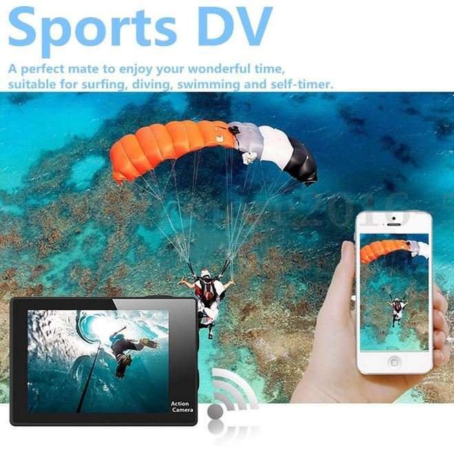 4K Ultra HD WIFI Action Sport DVR & Camera With REMOTE- HDMI, Waterproof, 170 Degree & More